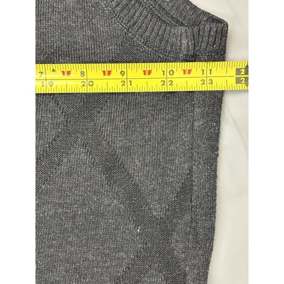 Beverly Hills Polo Club Charcoal Argyle Vest - Picture 7 of 12